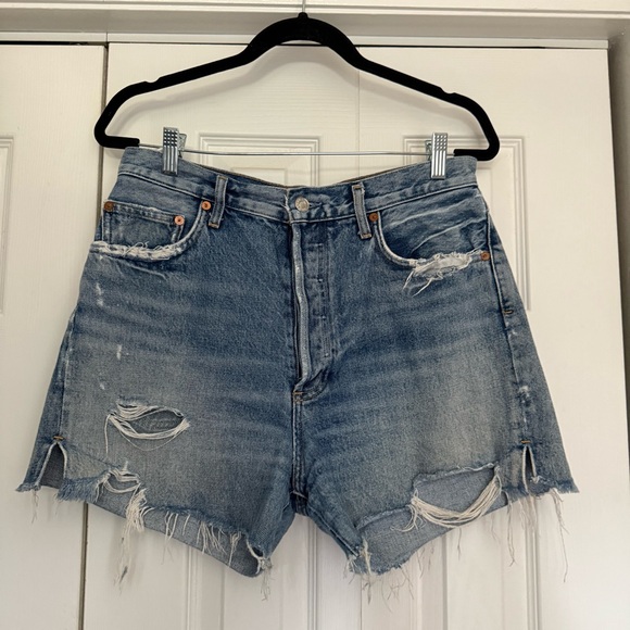 Agolde Dee Distressed Jean Shorts 29 - Picture 1 of 4